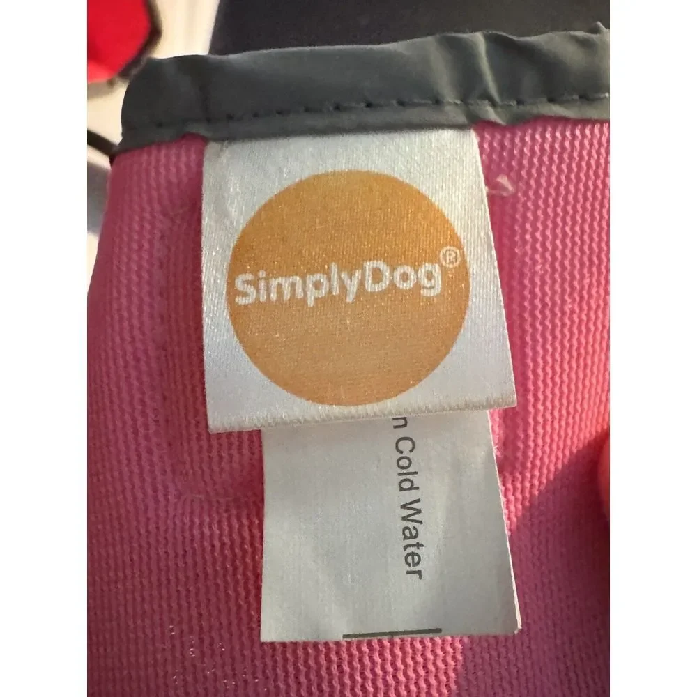 SIMPLY DOG Pink Reflective Field Safety VEST Harness Adjustable Straps Large NWT
